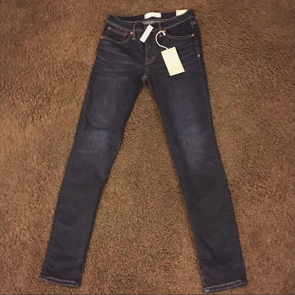 Madewell Skinny Jeans Sz 25 with 9” Rise